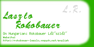 laszlo rokobauer business card